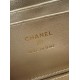 Chanel 25S Vanity Case with Double Golden Ball - Quilted Black Leather with Mirror