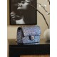 Chanel 26C Crystal Classic Flap Bag  Full Crystal CF Sequin Evening Bag