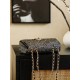 Chanel 26C Crystal Classic Flap Mini Bag | Full Crystal CF Evening Bag