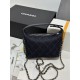 Chanel 26P Denim Box Bag – Clutch with Chain, Blue Quilted Denim
