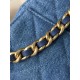 Chanel 26P Hobo Bag Small - Gradient Denim Blue with Aged Gold Hardware