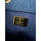 Chanel 26P Hobo Bag Small - Gradient Denim Blue with Aged Gold Hardware