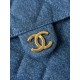 Chanel 26P Hobo Bag Small - Gradient Denim Blue with Aged Gold Hardware