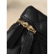 Chanel 26P Vanity Case with Chain - Braided Crystal CC "Loro Piana" Style (Black)