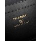 Chanel 26P Vanity Case with Chain - Braided Crystal CC "Loro Piana" Style (Black)
