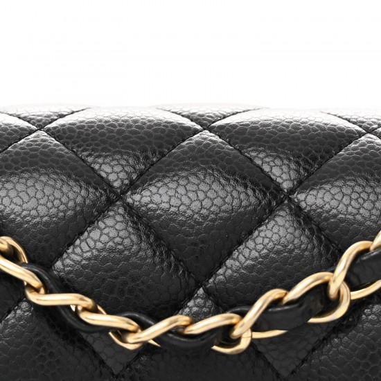 Chanel Caviar Quilted Mini Rectangular Flap｜Black｜Crossbody Bag