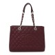 Chanel GST Dark Burgundy Caviar with Silver Hardware