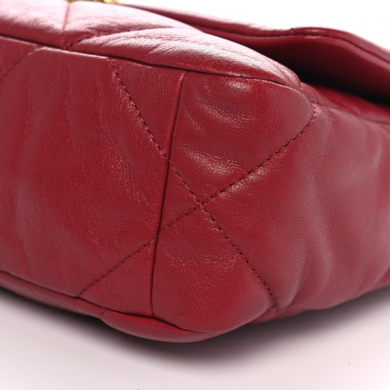 Chanel Goatskin Quilted Medium Chanel 19 Flap Red Chanel Goatskin Quilted Medium Chanel 19 Flap Red