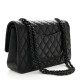 Chanel Lambskin Quilted Double Flap So Black