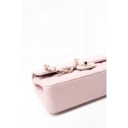 Chanel Medium Classic Double Flap Light Pink Caviar Light Gold Hardware