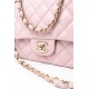 Chanel Medium Classic Double Flap Light Pink Caviar Light Gold Hardware
