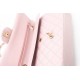 Chanel Medium Classic Double Flap Light Pink Caviar Light Gold Hardware