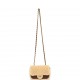Chanel Mini Shearling Flap Bag Brown Lambskin Brushed Gold Hardware