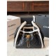 Chanel Small 25 Hobo Bag Black Suede and White Shearling Antique Gold Hardware