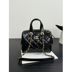 Ch@nel 25A Bowling Bag  – Oil-Waxed Leather | Métiers d’Art -Small