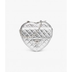 Chanel Fall-Winter 2025/26 Heart Bag Silvery