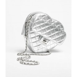 Chanel Fall-Winter 2025/26 Heart Bag Silvery