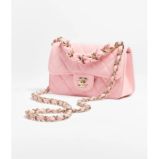 Chanel Fall-Winter 2025/26 Mini Flap Bag Pink Chanel Fall-Winter 2025/26 Mini Flap Bag Pink