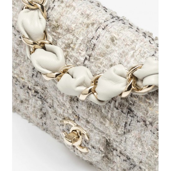 Chanel Fall-Winter 2025/26 Mini Flap Bag- Wool Tweed