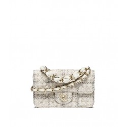 Chanel Fall-Winter 2025/26 Mini Flap Bag- Wool Tweed