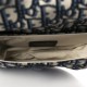 CHRISTIAN DIOR Oblique Mini Saddle Bag Blue CHRISTIAN DIOR Oblique Mini Saddle Bag Blue