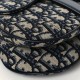 CHRISTIAN DIOR Oblique Mini Saddle Bag Blue CHRISTIAN DIOR Oblique Mini Saddle Bag Blue