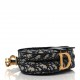CHRISTIAN DIOR Oblique Mini Saddle Bag Blue CHRISTIAN DIOR Oblique Mini Saddle Bag Blue