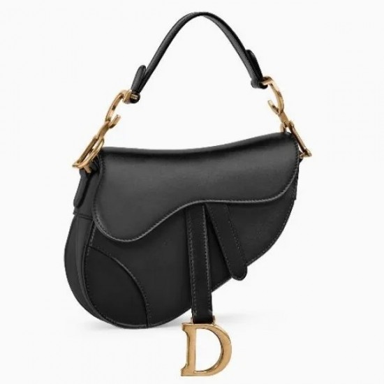 CHRISTIAN Dior Mini Saddle Bag Grained Calfskin CHRISTIAN Dior Mini Saddle Bag Grained Calfskin