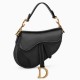 CHRISTIAN Dior Mini Saddle Bag Grained Calfskin CHRISTIAN Dior Mini Saddle Bag Grained Calfskin