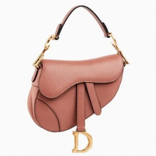 CHRISTIAN Dior Mini Saddle Bag Grained Calfskin CHRISTIAN Dior Mini Saddle Bag Grained Calfskin