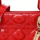 Christian Dior Patent Cannage Medium Lady Dior Red