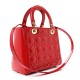 Christian Dior Patent Cannage Medium Lady Dior Red Christian Dior Patent Cannage Medium Lady Dior Red