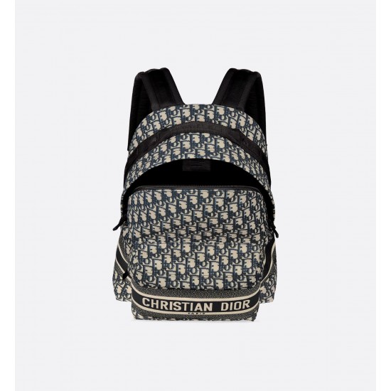 Dior Travel Backpack Blue Dior Oblique Jacquard Dior Travel Backpack Blue Dior Oblique Jacquard