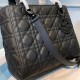 Dior Medium Lady Bag Black Ultramatte Cannage Calfskin