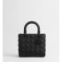 Dior Medium Lady Bag Black Ultramatte Cannage Calfskin