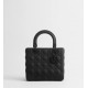 Dior Medium Lady Bag Black Ultramatte Cannage Calfskin