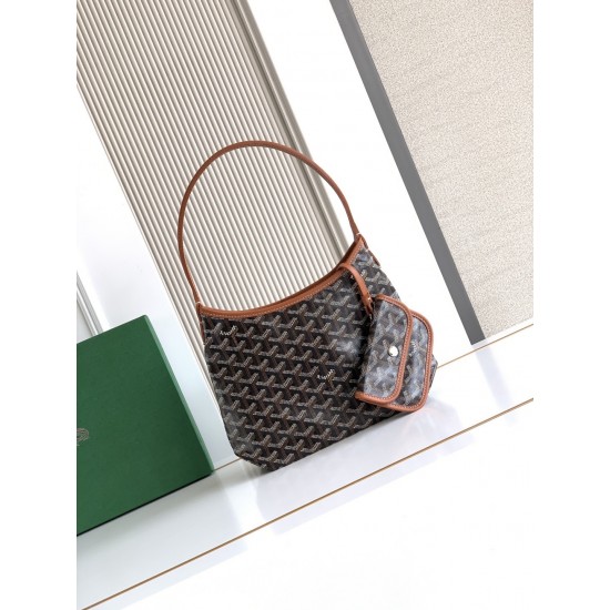 Goyard Bohème Mini Hobo Bag – Lightweight Shoulder Bag with Zip Closure