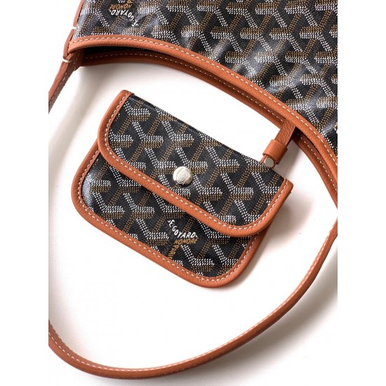 Goyard Bohème Mini Hobo Bag – Lightweight Shoulder Bag with Zip Closure