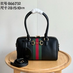 Gucci Borsetto Medium Boston Bag –Black