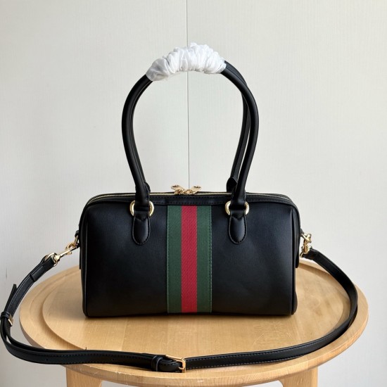 Gucci Borsetto Medium Boston Bag –Black