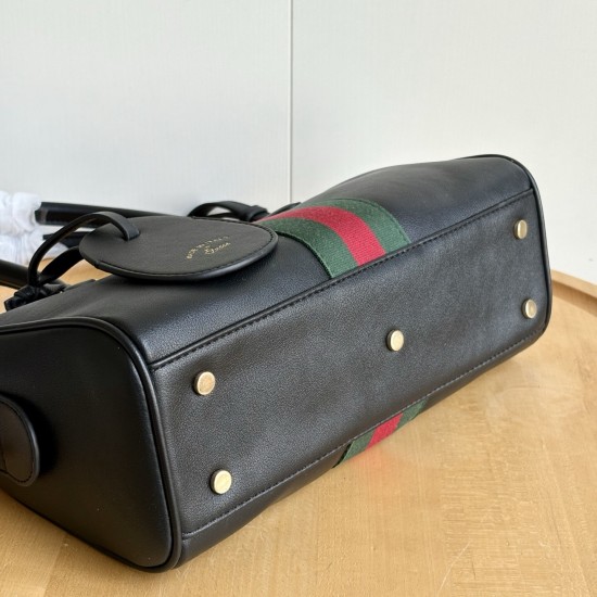 Gucci Borsetto Medium Boston Bag –Black