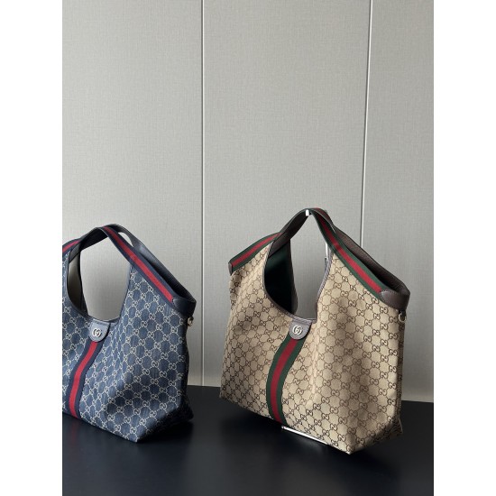 Gucci Giglio Large Tote Bag – GG Canvas & Web Stripe, Runway Collection
