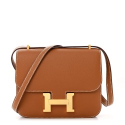 Hermès Constance 18｜Gold Epsom Leather with Gold Hardware｜Shoulder Bag