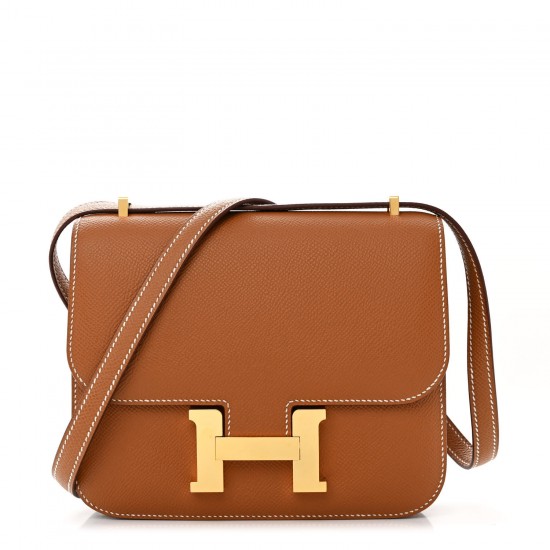 Hermès Constance 18|Gold Epsom Leather with Gold Hardware|Shoulder Bag Hermès Constance 18|Gold Epsom Leather with Gold Hardware|Shoulder Bag