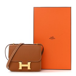 Hermès Constance 18｜Gold Epsom Leather with Gold Hardware｜Shoulder Bag
