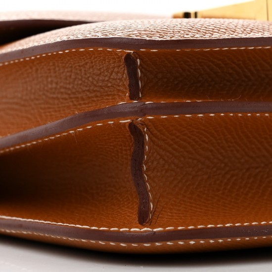 Hermès Constance 18|Gold Epsom Leather with Gold Hardware|Shoulder Bag Hermès Constance 18|Gold Epsom Leather with Gold Hardware|Shoulder Bag