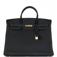 Hermès Birkin 40cm｜Black Togo Leather with Gold Hardware｜Oversized Handbag