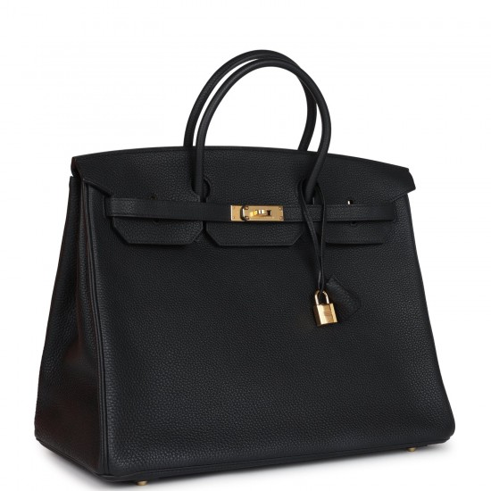 Hermès Birkin 40cm｜Black Togo Leather with Gold Hardware｜Oversized Handbag