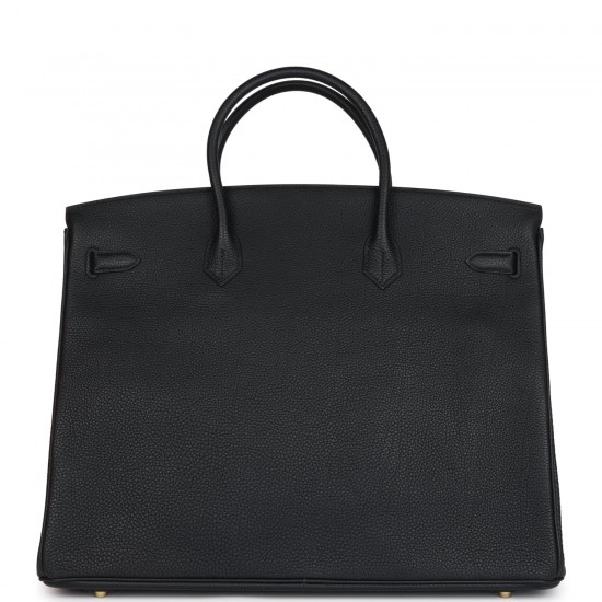 Hermès Birkin 40cm｜Black Togo Leather with Gold Hardware｜Oversized Handbag