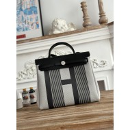 Hermès Herbag 31 – Canvas & Leather, Kelly-Inspired Lightweight Tote